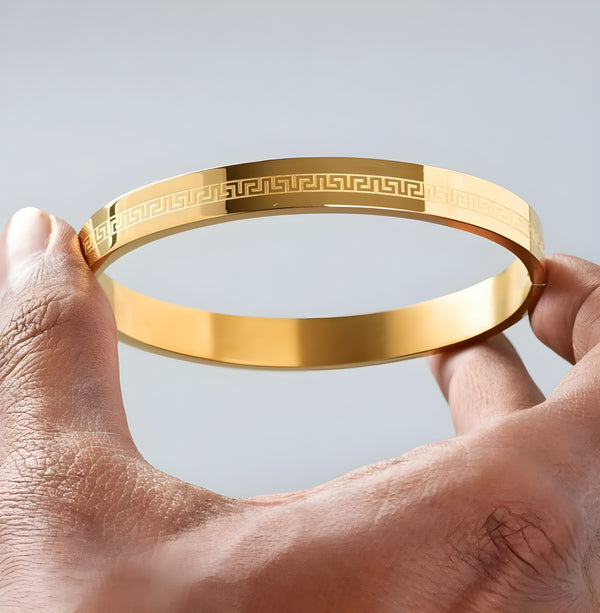 Jewels Kafe One Gram Gold Plated Mens Kada Free Size Free Size