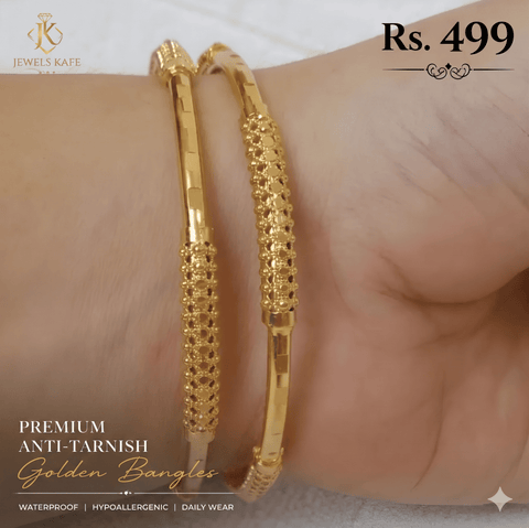 Jewels Kafe Gold Plated Bangle Set (Pack of 2)