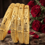 Jewels Kafe Gold Plated Bangle Set (Pack of 4)
