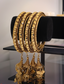 Jewels Kafe Gold Plated Latkan Bangle Set (Pack of 4) 2.8