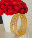 Jewels Kafe Gold Plated Bangle Set (Pack of 2) 2.10
