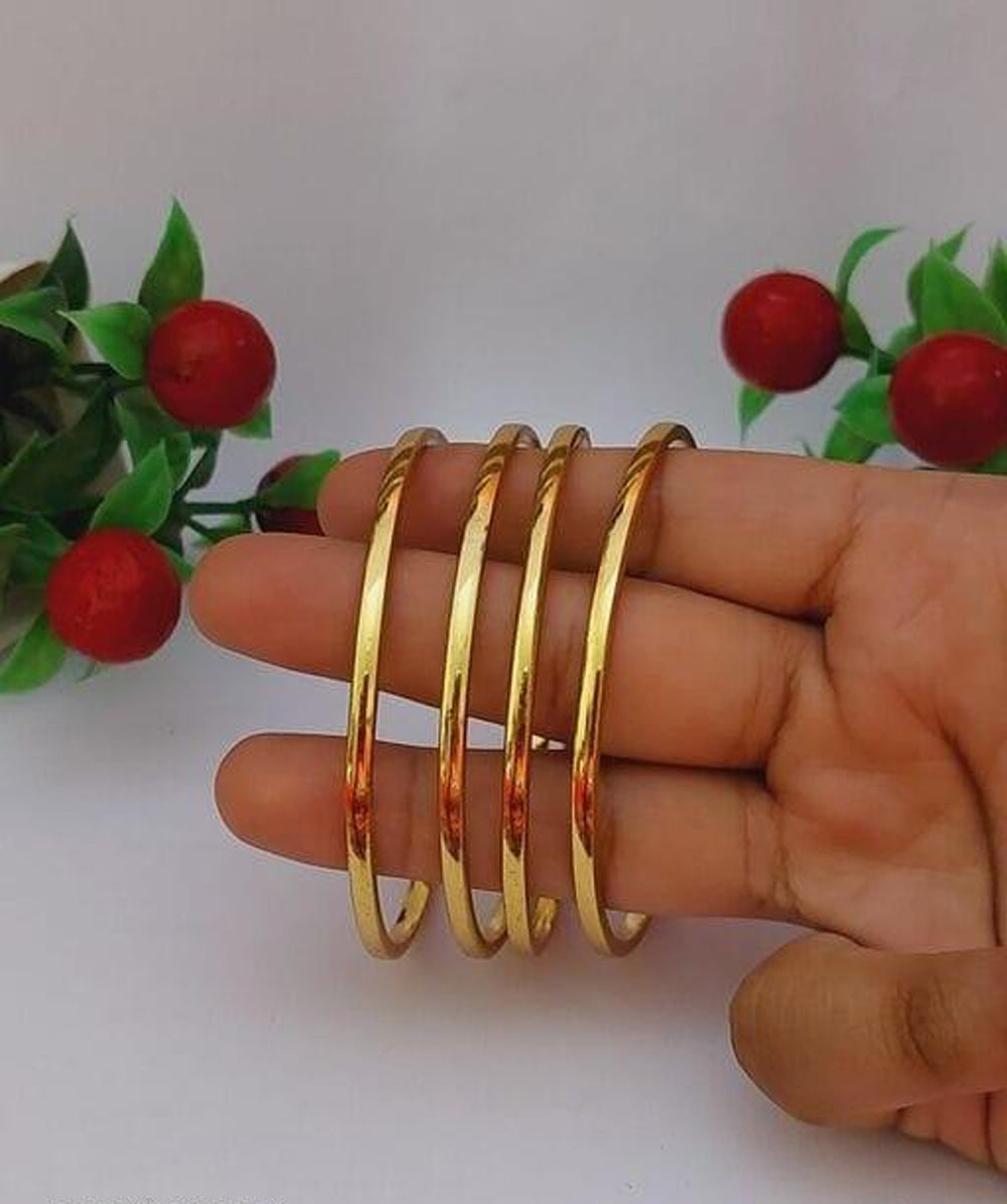 Jewels Kafe Gold Plated Bangle Set (Pack of 4) 2.10