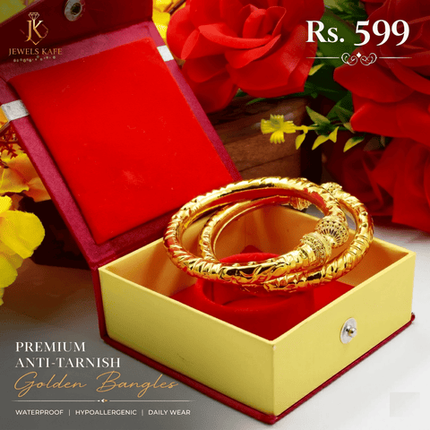Jewels Kafe Gold Plated Bangle Set (Pack of 2)