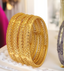 Jewels Kafe One Gram Gold Plated Bangle Set of 4 2.8
