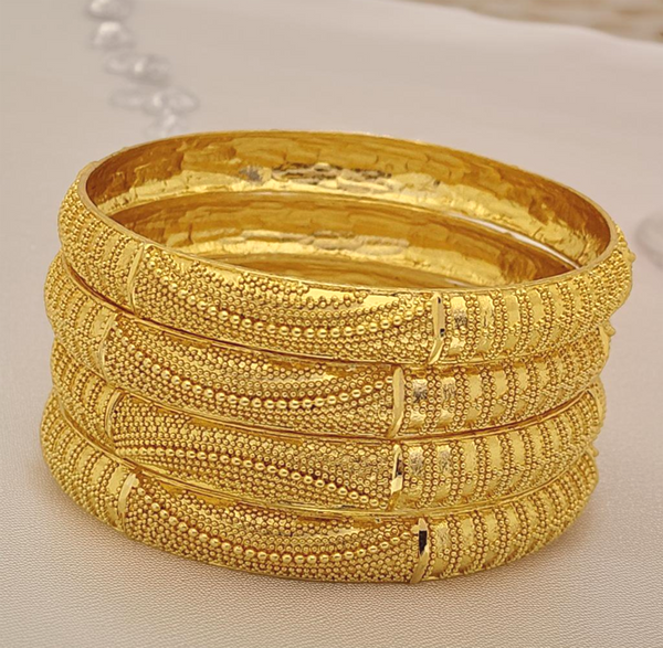 Jewels Kafe One Gram Gold Plated Bangle Set of 4