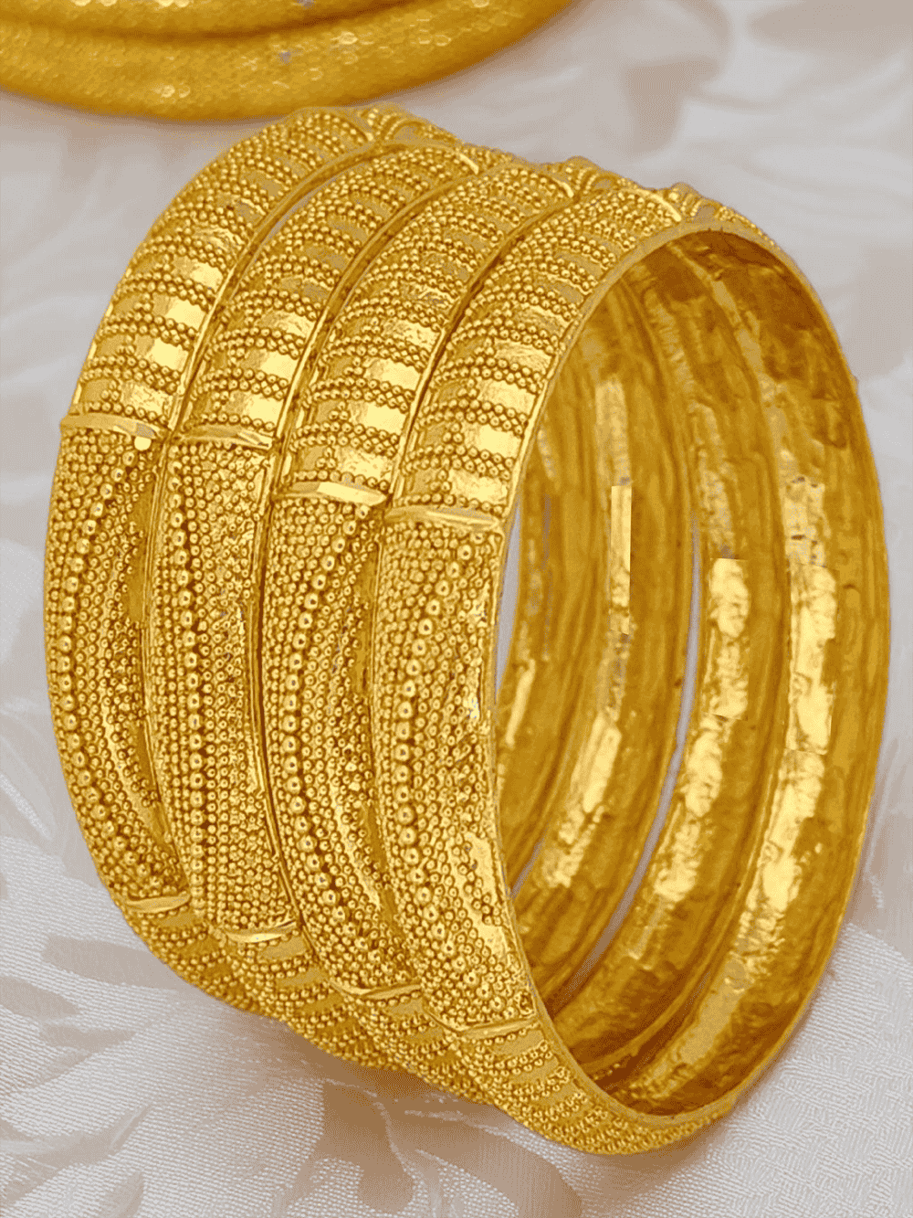 Jewels Kafe One Gram Gold Plated Bangle Set of 4 Secondary image