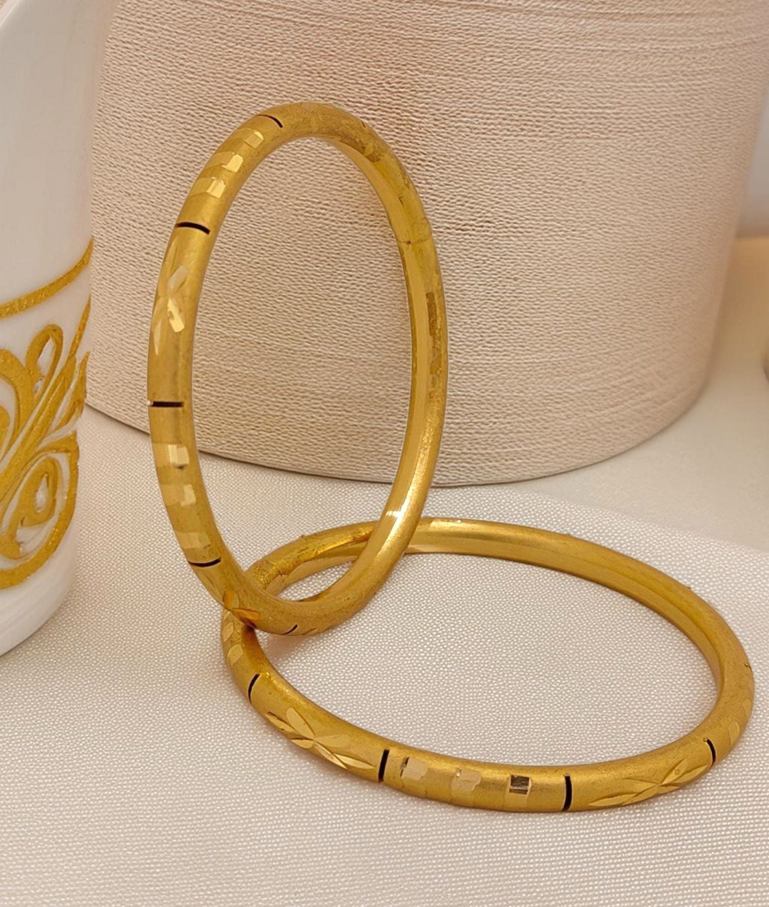 Jewels Kafe Gold Plated Bangle Set (Pack of 2) 2.10 Main image
