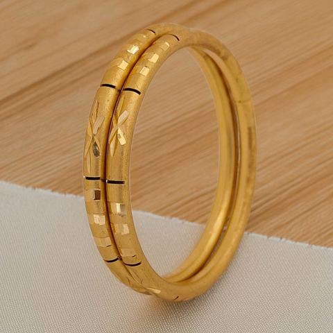 Jewels Kafe Gold Plated Bangle Set (Pack of 2) Jewels Kafe