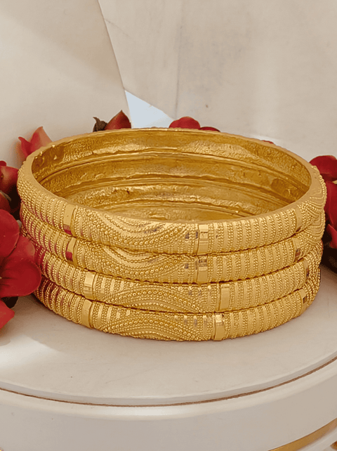 Jewels Kafe Gold Plated Bangle Set of 4