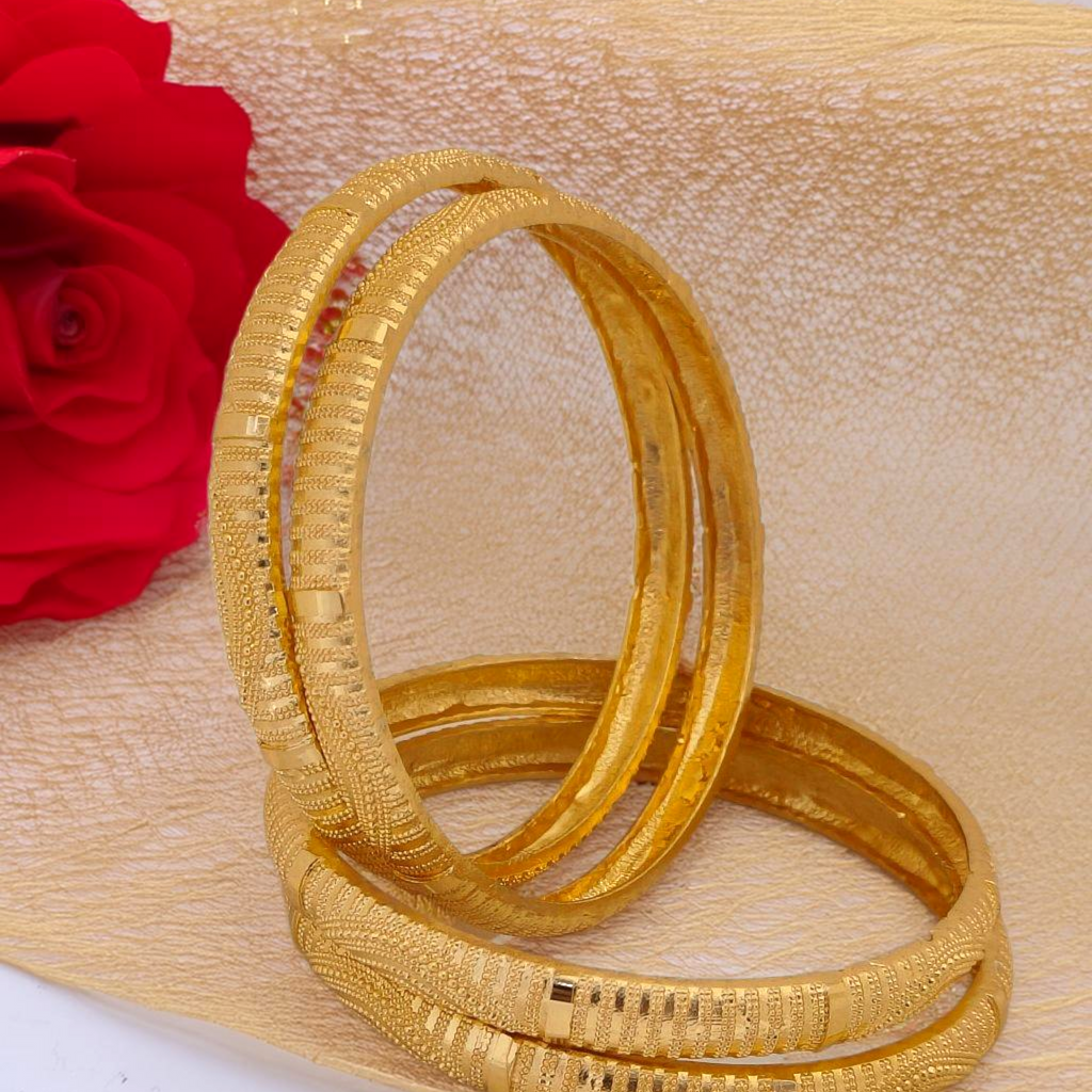 Jewels Kafe Gold Plated Bangle Set of 4