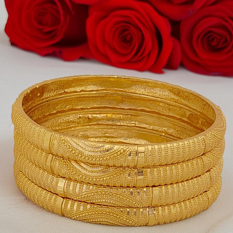 Jewels Kafe Gold Plated Bangle Set of 4