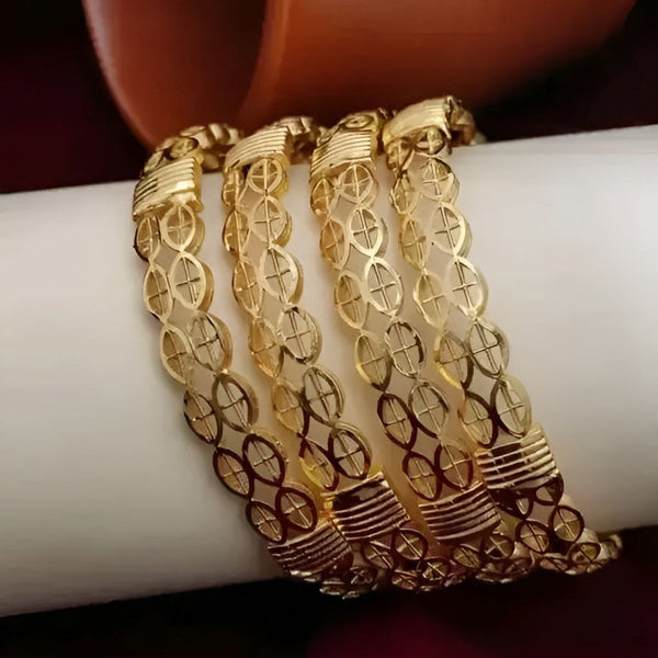 Jewels Kafe Gold Plated Bangle Set of 4