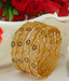 Jewels Kafe Gold Plated Bangle Set of 4 2.8