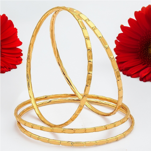 Jewels Kafe Gold Plated Bangle Set of 4 Jewels Kafe