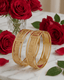 Jewels Kafe Gold Plated Bangle Set Pack of 2 2.8