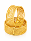 Jewels Kafe Gold Plated Bangle/Kada Set (Pack of 2) Jewels Kafe