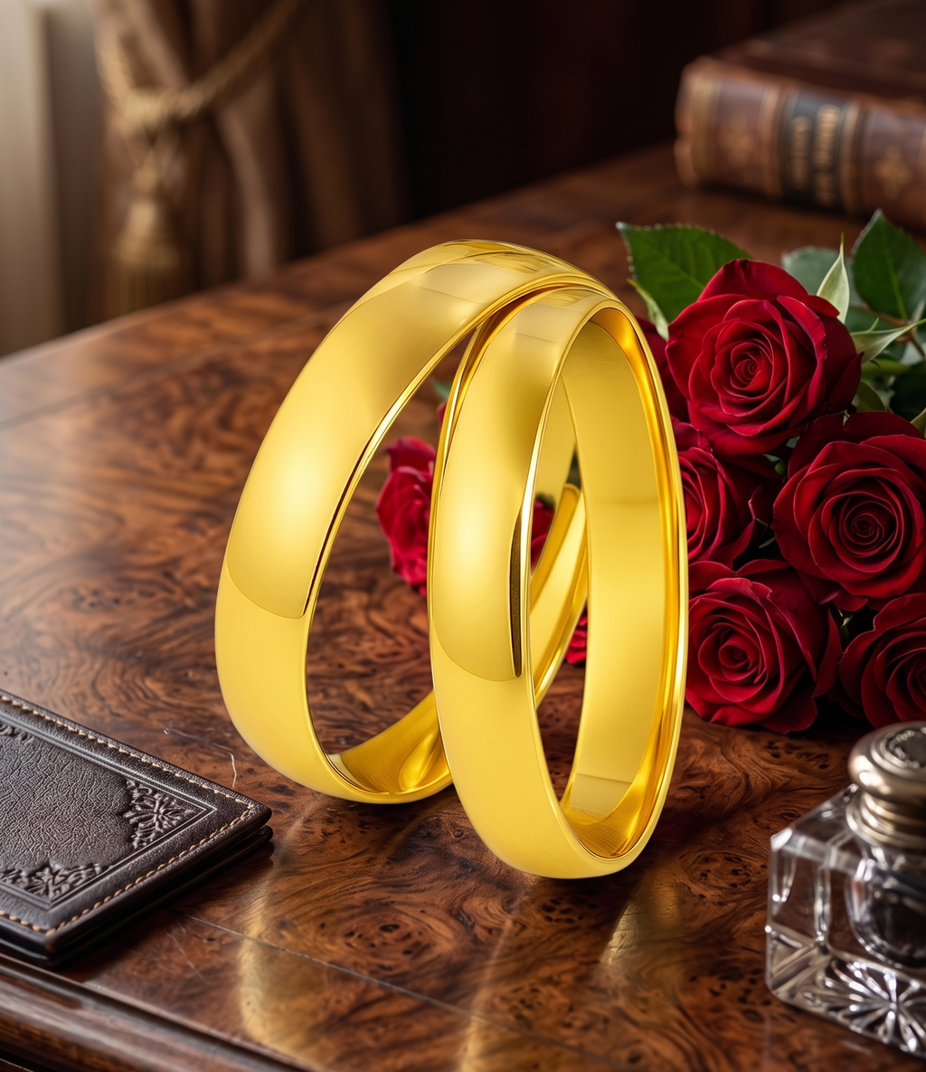 Jewels Kafe Gold Plated Bangle Set (Pack of 2) 2.10