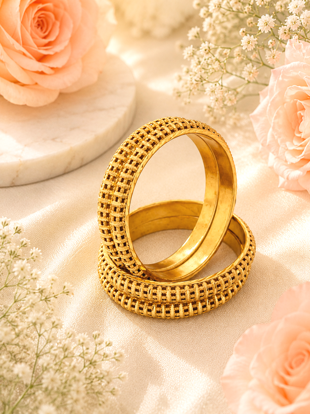 Jewels Kafe Gold Plated Bangle Set (Pack of 4) Jewels Kafe