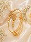 Jewels Kafe Premium Golden Openable Bangles/Kada Set of 2 – Free Size Free Size