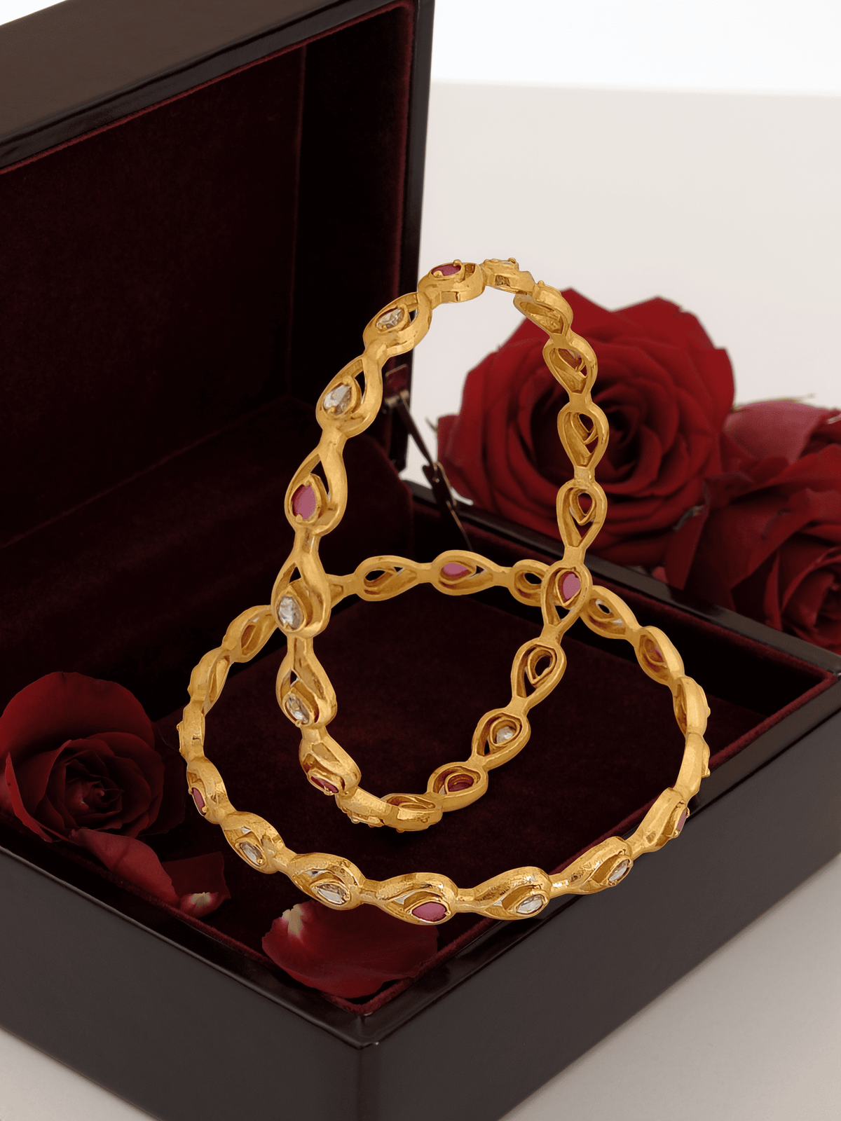 Jewels Kafe Premium Gold Plated Bangle Set of 2 Main image