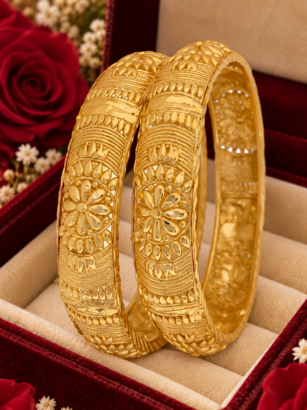 Jewels Kafe Premium Anti-Tarnish Bangles Set Jewels Kafe