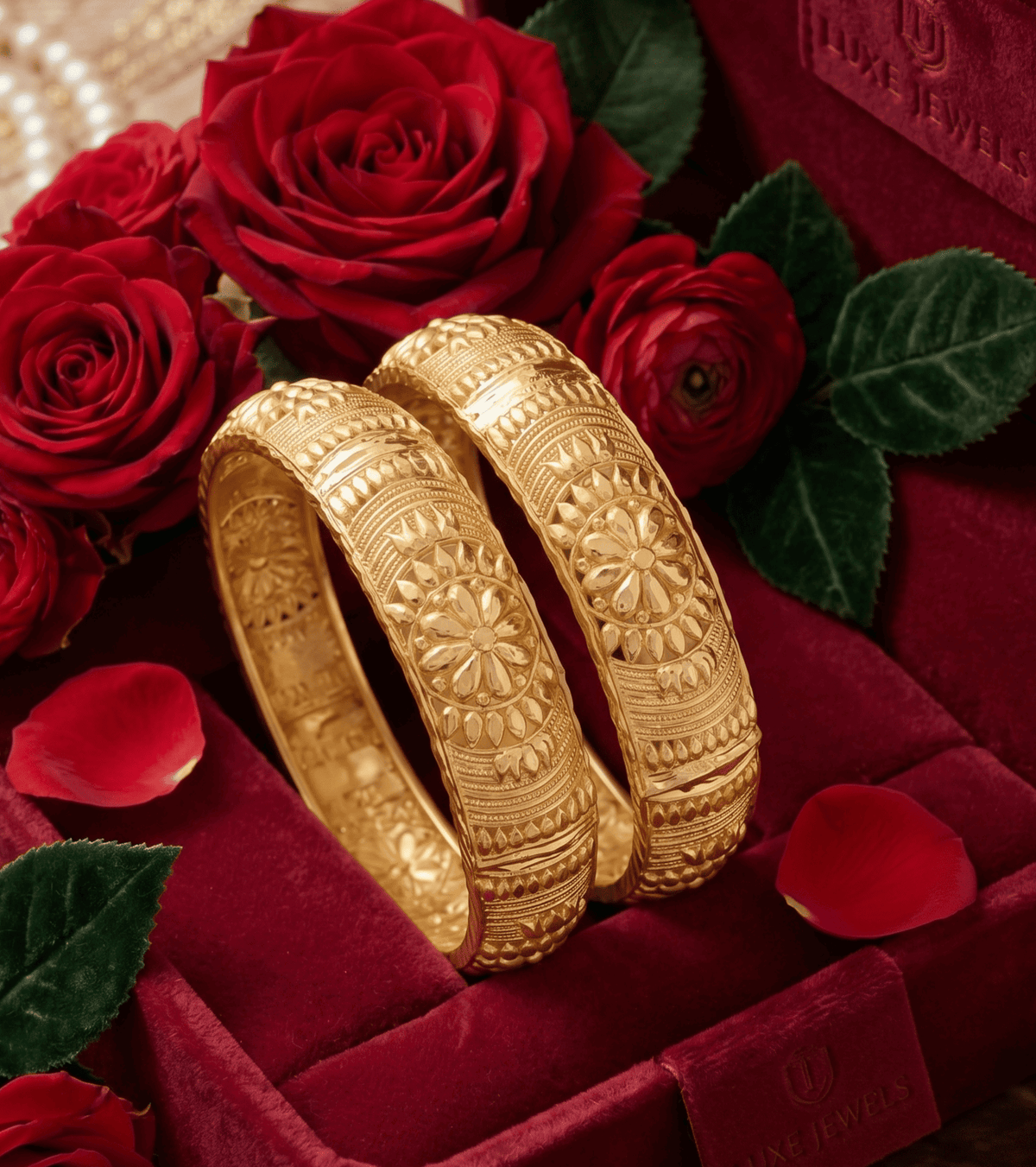 Jewels Kafe Premium Anti-Tarnish Bangles Set Jewels Kafe