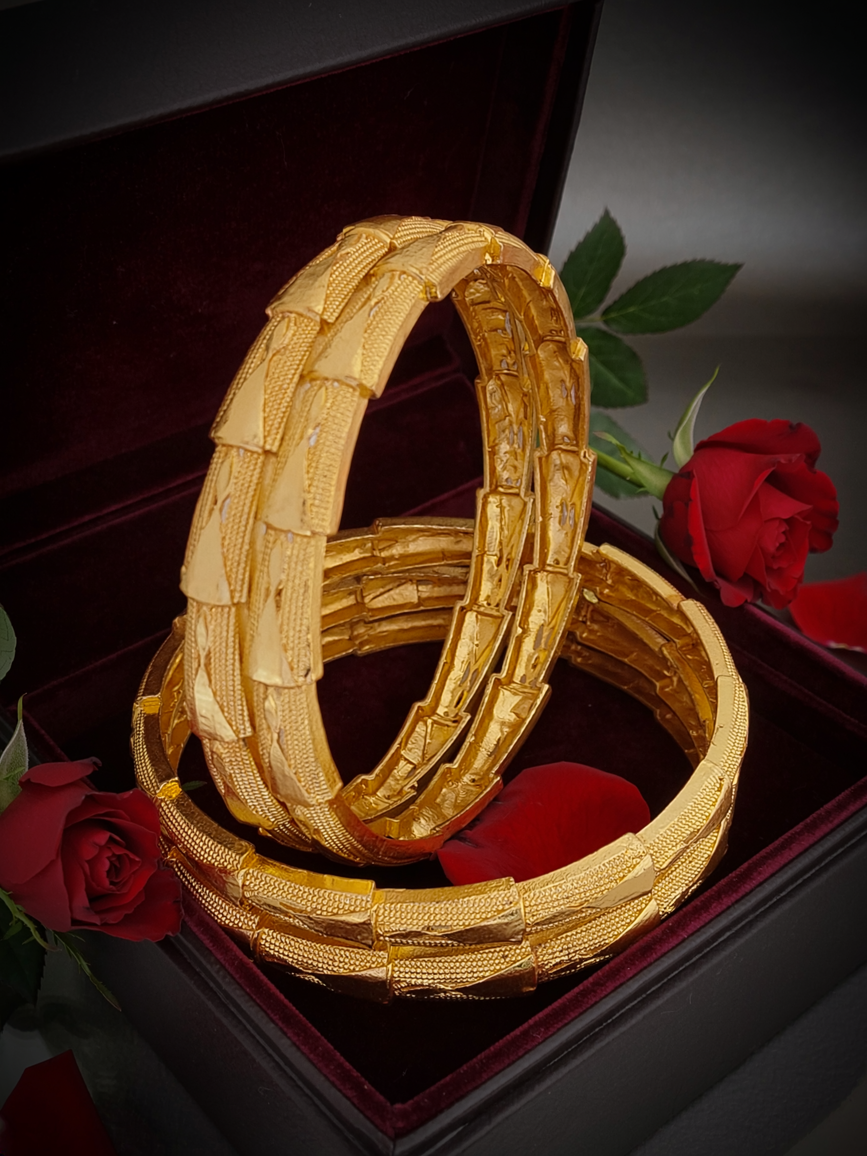 Jewels Kafe Premium Gold Plated Bangle Set of 4 Secondary image