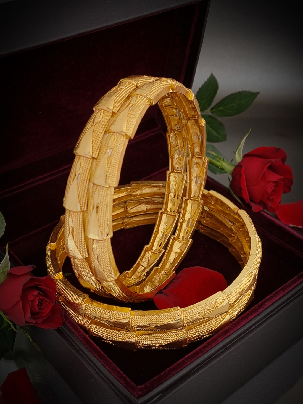 Jewels Kafe Premium Gold Plated Bangle Set of 4