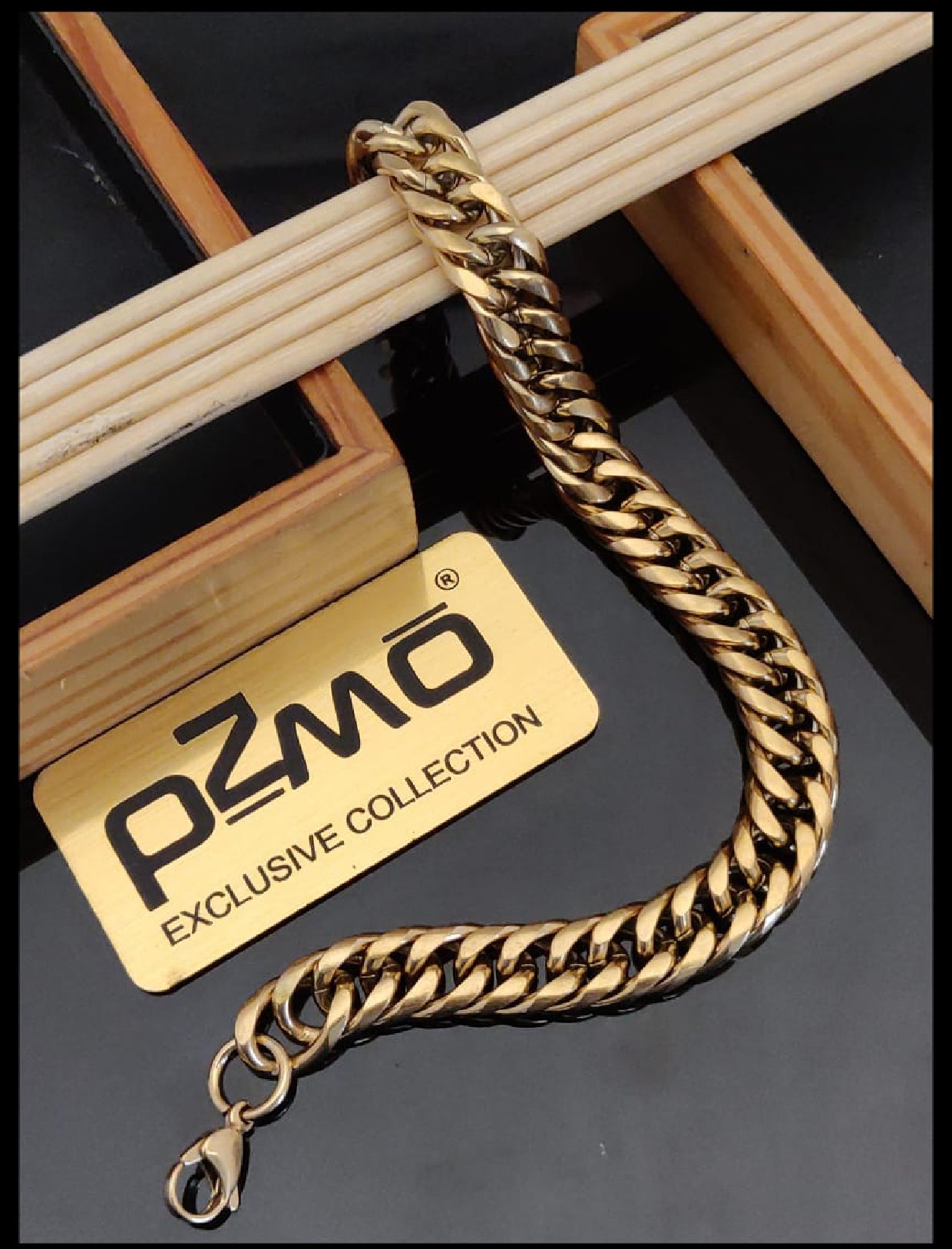 Jewels Kafe Gold Plated Bracelet for Men Main image