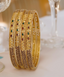 Jewels Kafe Gold Plated Bangle Set (Pack of 4) 2.8