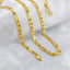 Jewels Kafe 1 gram Stylish Biscuit Men's Chain “20” Inches Gold-plated Chain