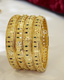 Jewels Kafe Gold Plated Bangle Set (Pack of 4) 2.8