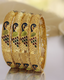 Jewels Kafe Gold Plated Bangle Set (Pack of 4) 2.8