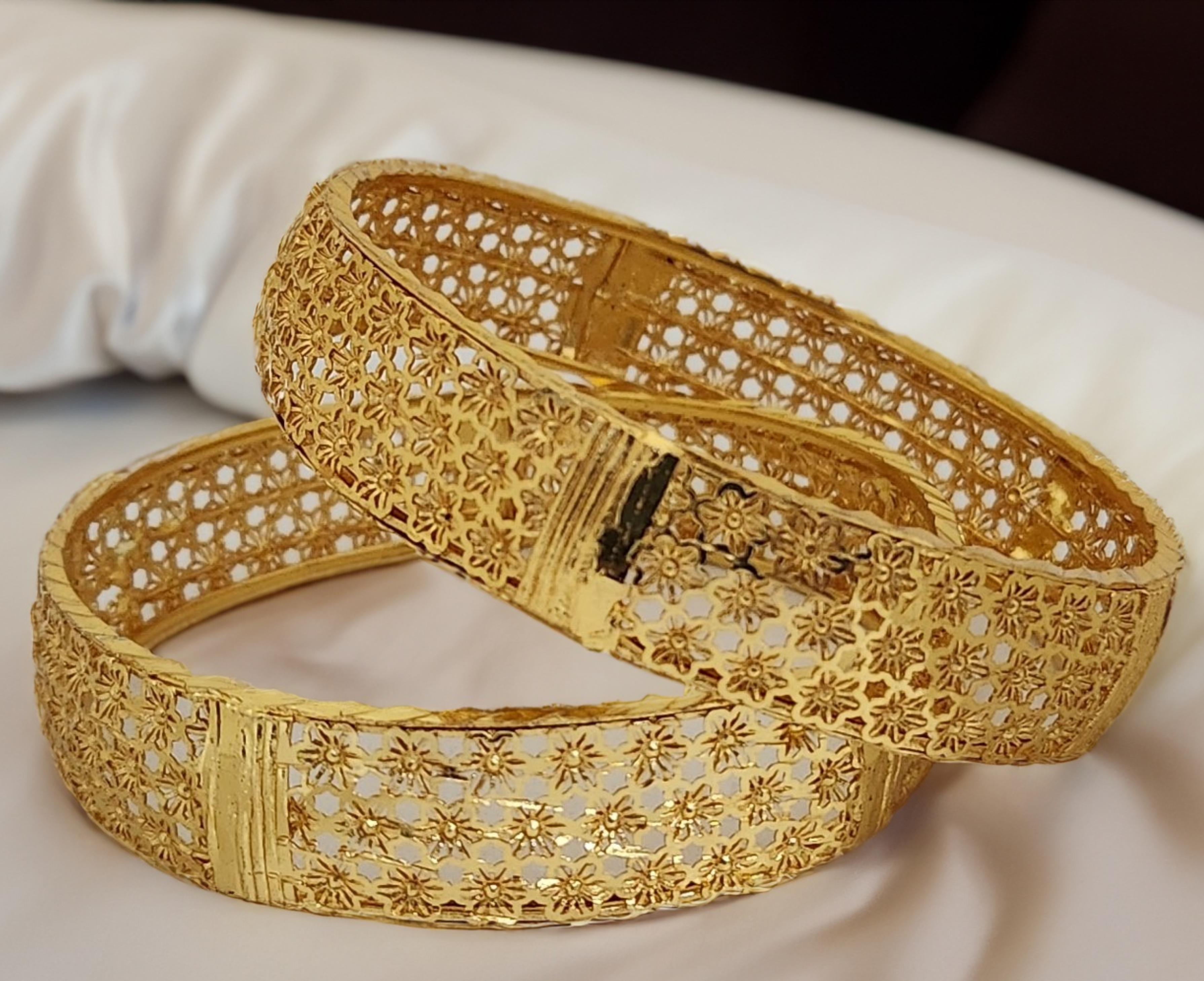 Jewels Kafe Gold Plated Bangle Set Secondary image