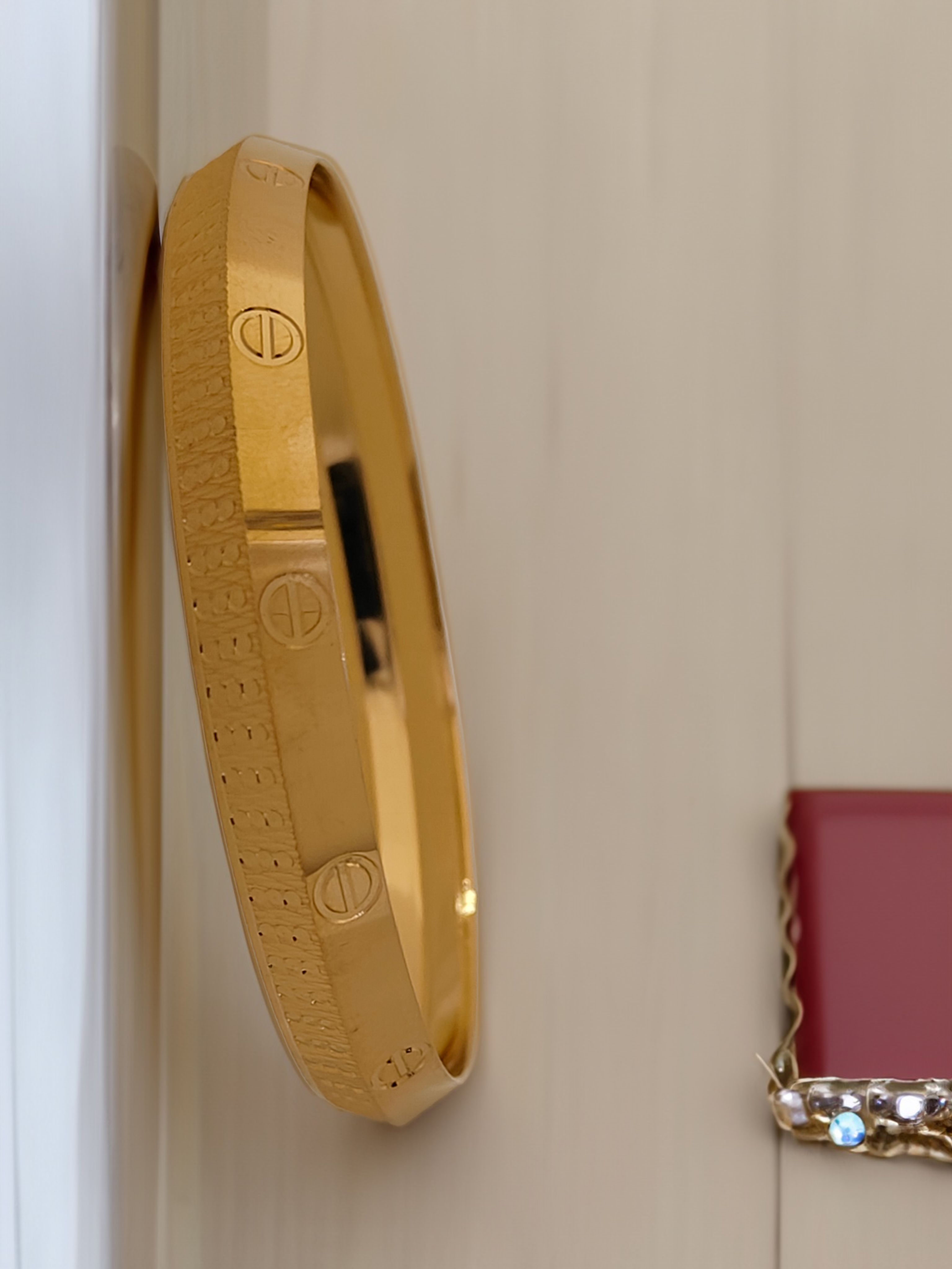 Jewels Kafe One Gram Gold Plated Mens Kada