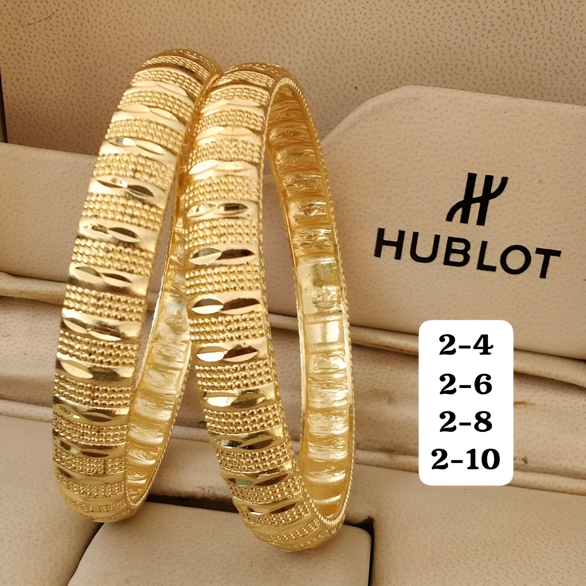 Jewels Kafe Gold Plated Bangle Set (Pack of 2)