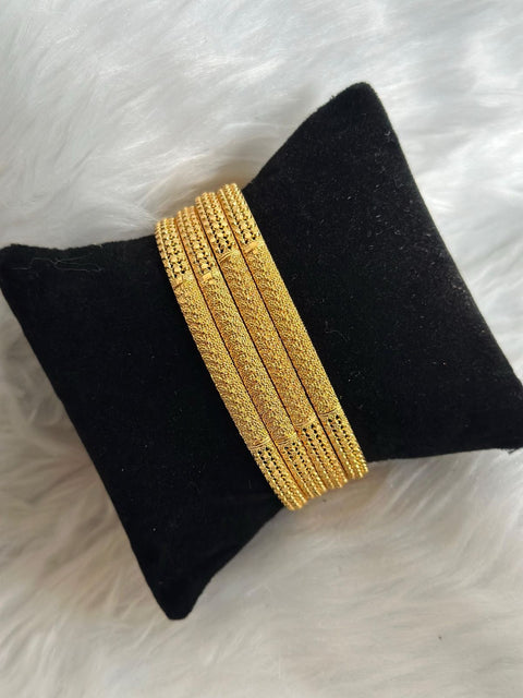 Jewels Kafe Gold Plated Bangle Set of 4 Jewels Kafe