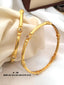 Jewels Kafe Gold Plated Bangle Set of 2 2.12