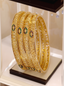 Jewels Kafe Gold Plated Bangle Set (Pack of 4)