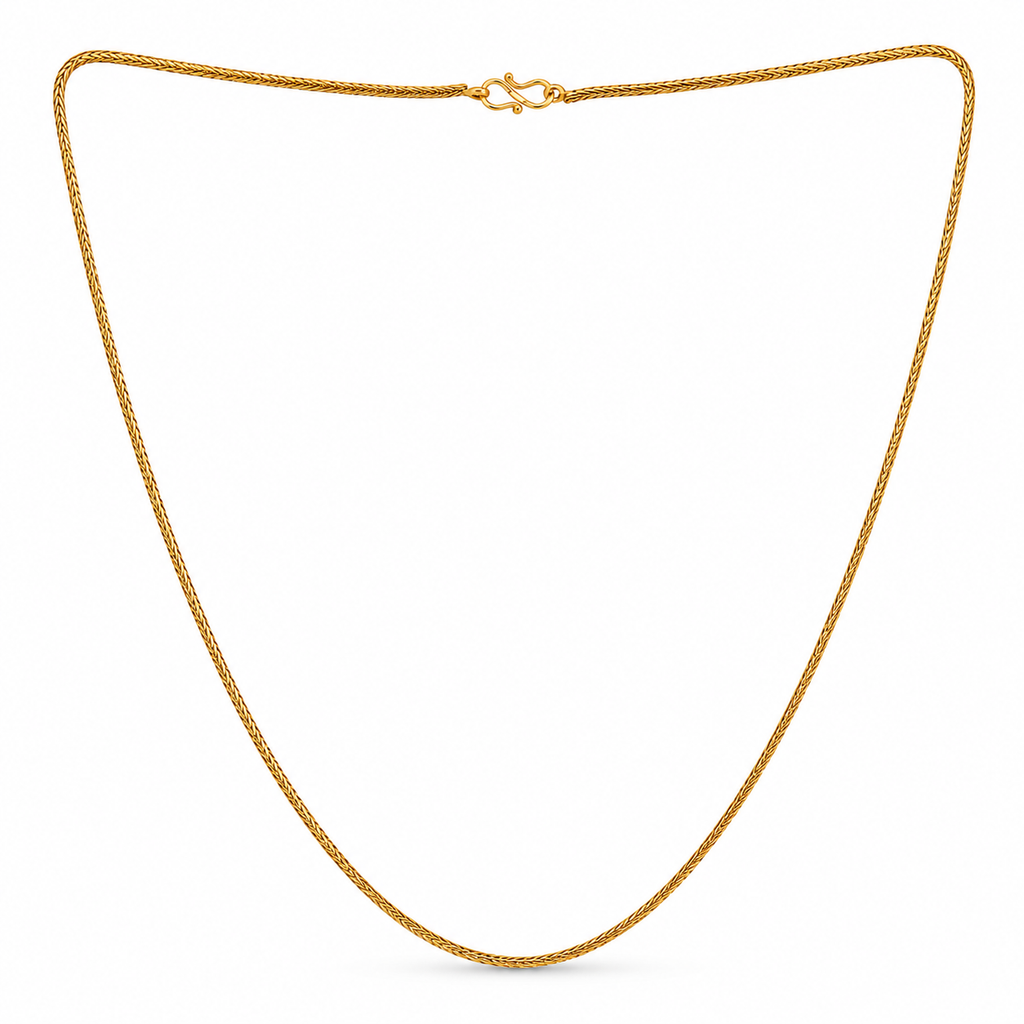 Jewels Kafe Premium Anti-Tarnish Golden Snake Chain for Men and Women Jewels Kafe