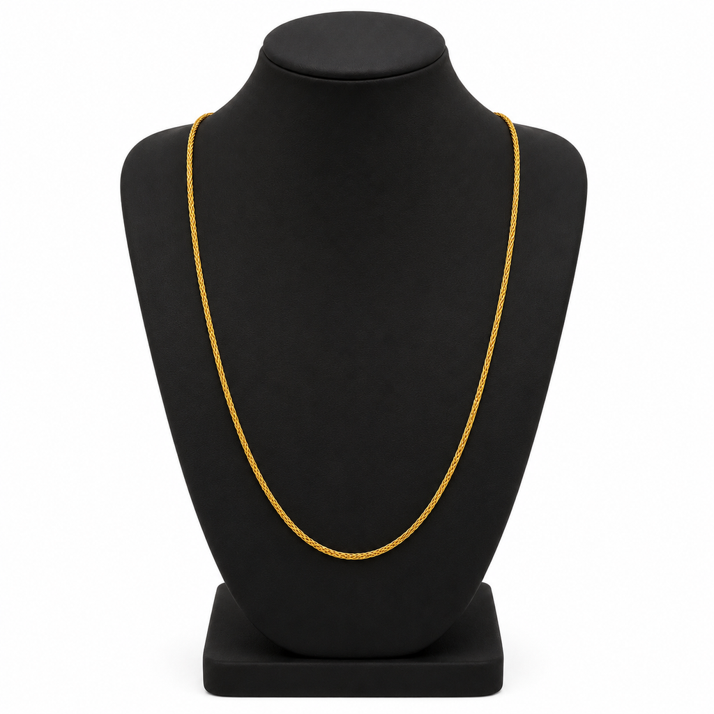 Jewels Kafe Premium Anti-Tarnish Golden Snake Chain for Men and Women Jewels Kafe