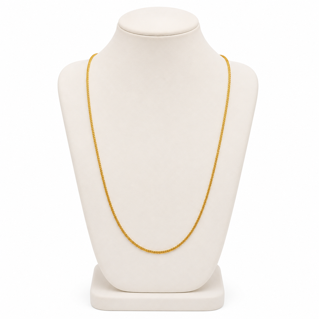 Jewels Kafe Premium Anti-Tarnish Golden Snake Chain for Men and Women Jewels Kafe