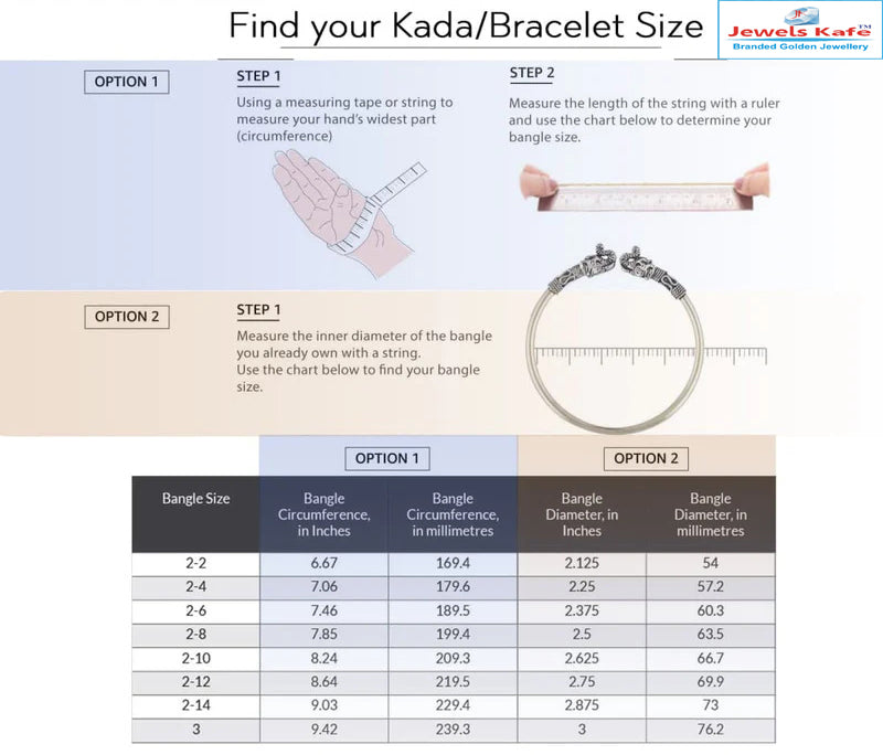 Jewels Kafe One Gram Gold Plated Mens Kada