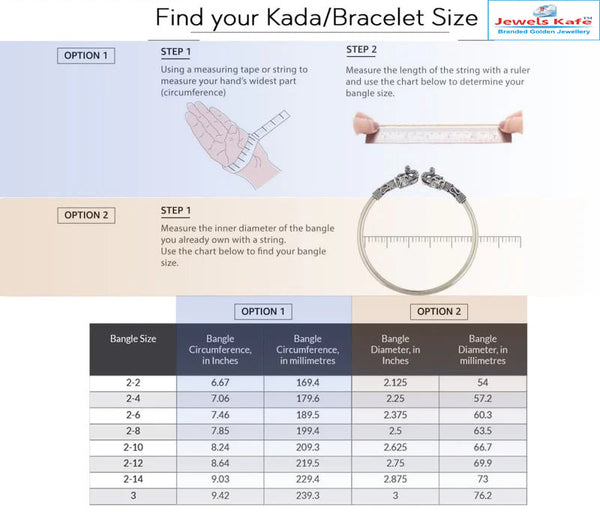 Jewels Kafe One Gram Gold Plated Mens Kada