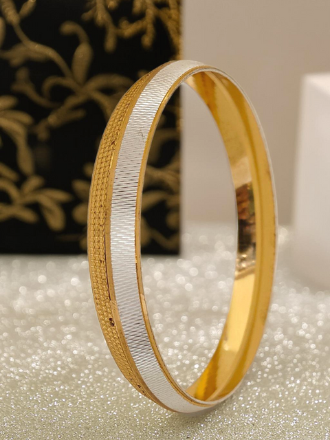 Jewels Kafe Gold Plated Mens Kada Jewels Kafe