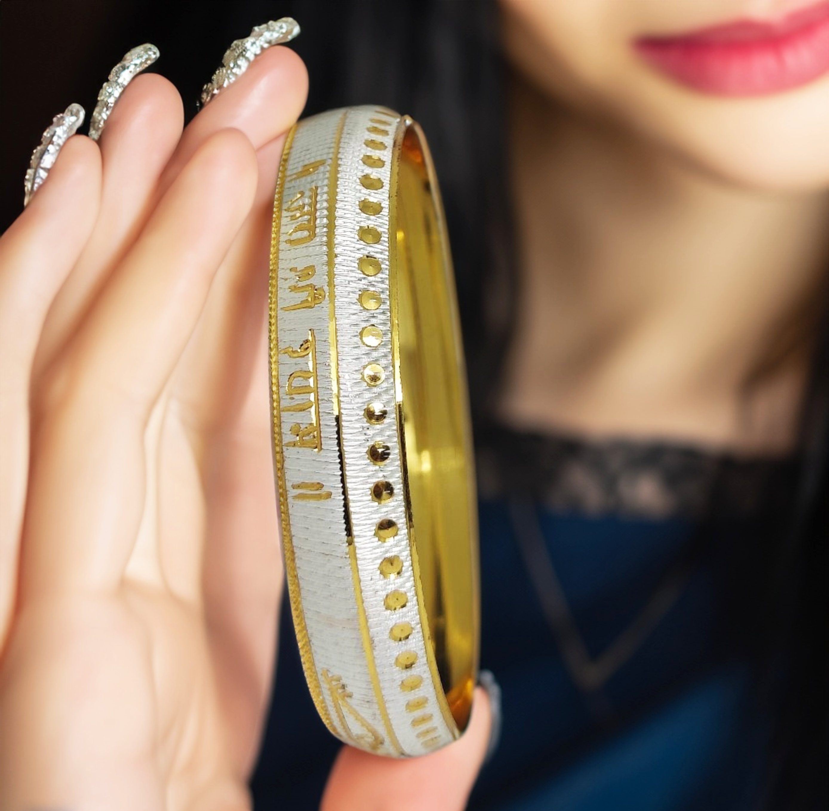 Jewels Kafe One Gram Gold Plated Mens Kada 2.18