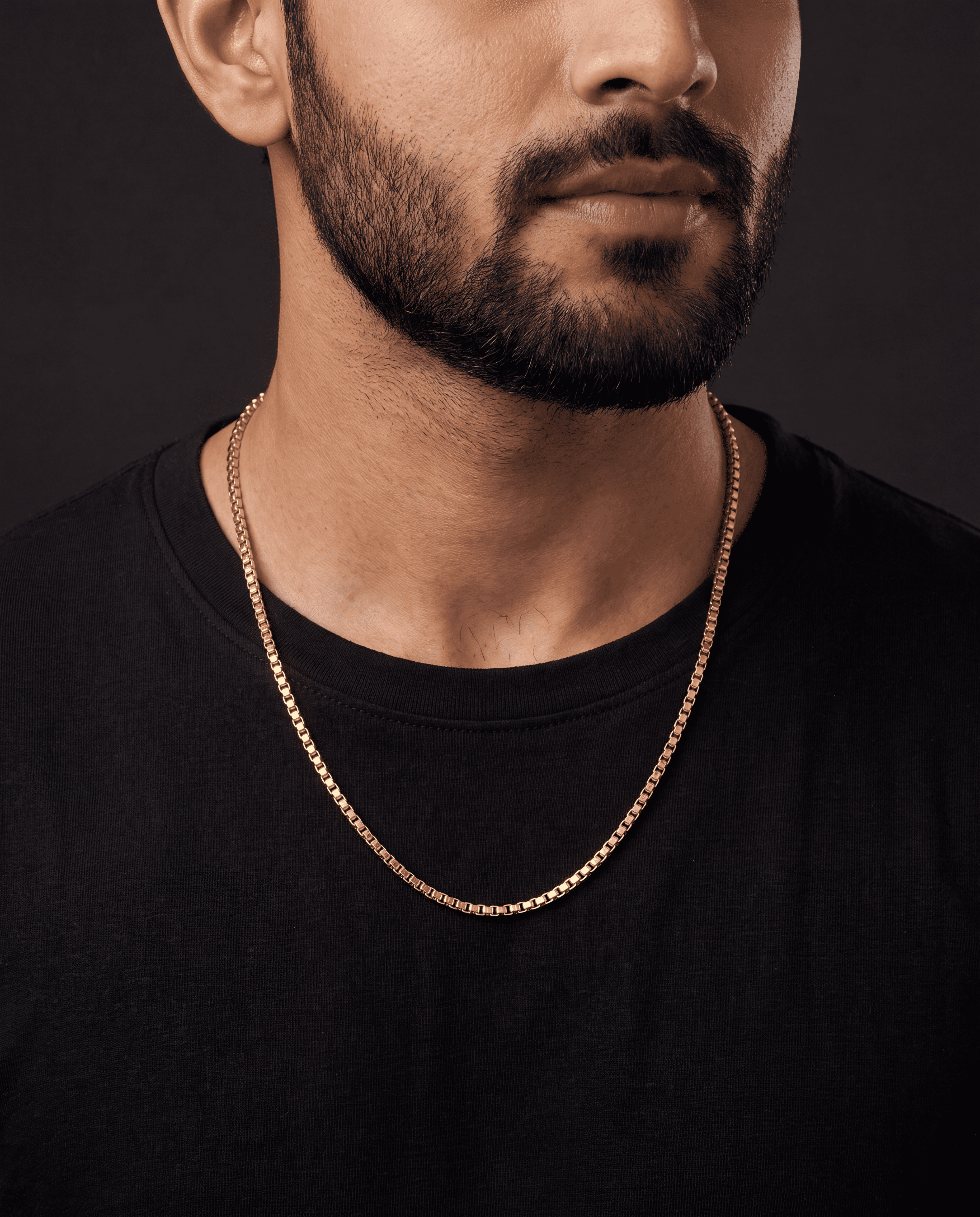 Jewels Kafe Premium Anti-Tarnish Golden Snake Chain for Men and Women