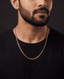 Jewels Kafe Premium Anti-Tarnish Golden Snake Chain for Men and Women