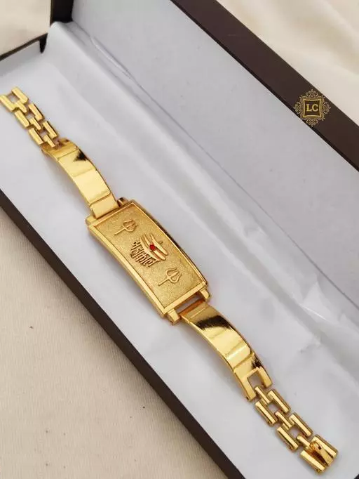 Jewels Kafe Classic One Gram Gold Plated Bracelet