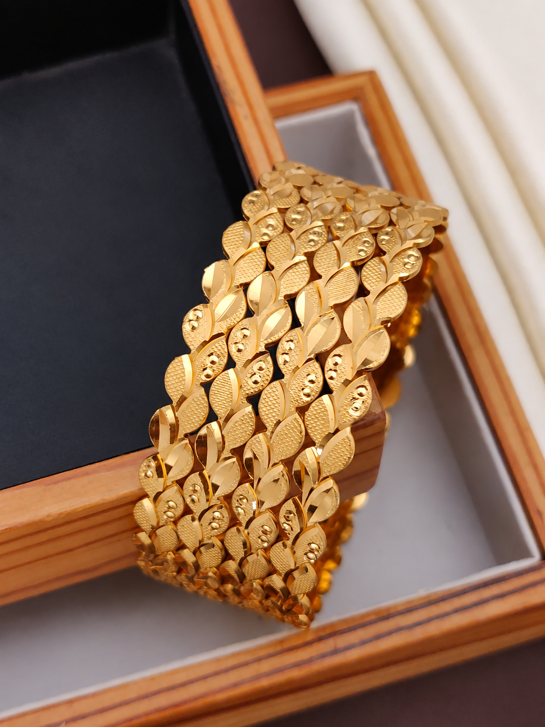 Jewels Kafe Traditional Gold-Plated Bangles Set (Pack of 4) Main image